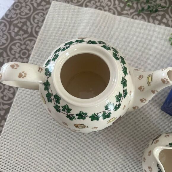 Boyds Bears Paul Cardew 25th Anniversary Porcelain Teapot, Mug and Creamer Lot - Picture 2 of 9